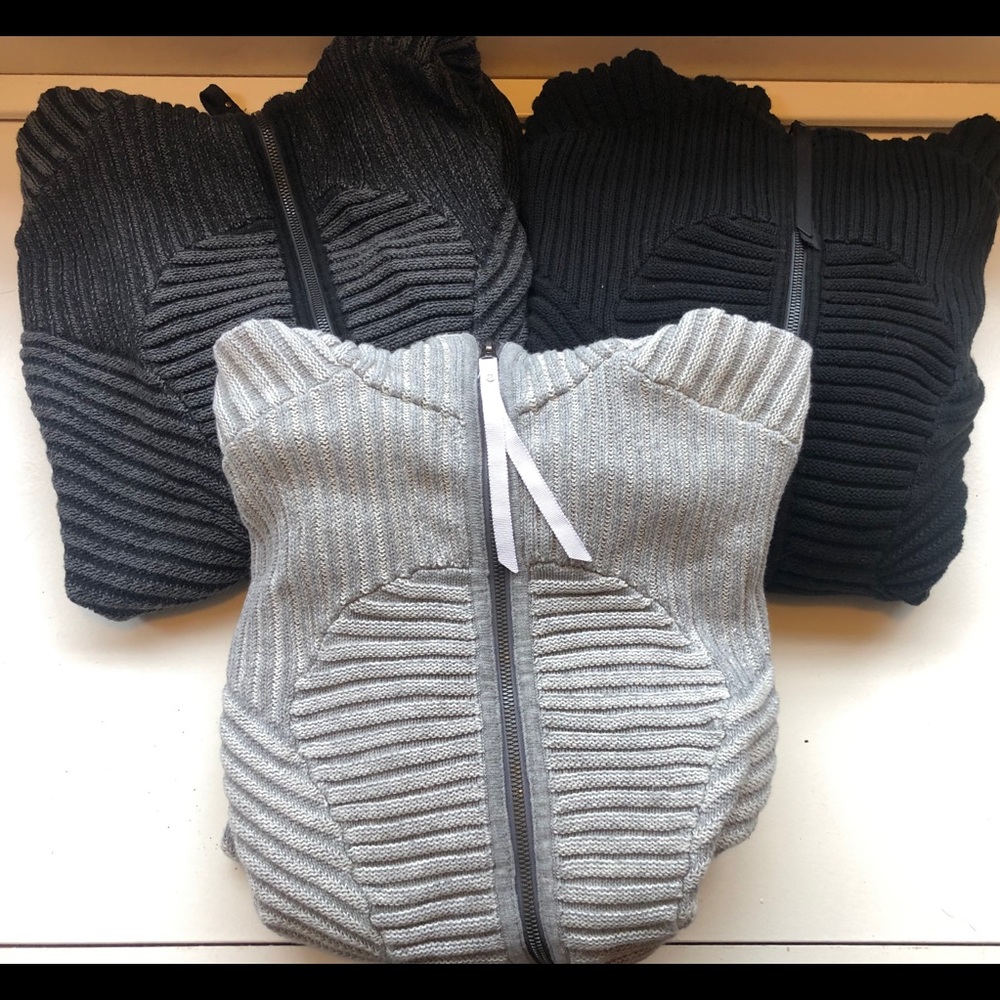 Set of 3 Lululemon sz 4 Embrace Knit Hoodies